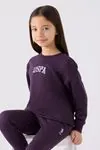 9-15 Yaş Lisanslı Us Polo ASSN Kız Çocuk Takım -Mor