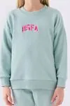 9-15 Yaş Lisanslı Us Polo ASSN Kız Çocuk Takım -Su Yeşili