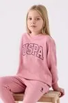 9-15 Yaş Lisanslı Us Polo ASSN Kız Çocuk Takım -Pembe