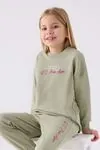 9-15 Yaş Lisanslı Us Polo ASSN Kız Çocuk Takım -Haki