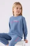9-15 Yaş Lisanslı Us Polo ASSN Kız Çocuk Takım -Mavi