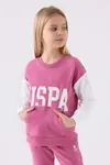 9-15 Yaş Lisanslı Us Polo ASSN Kız Çocuk Takım -Leylak