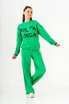 8-14 Yaş Mussness Cool Kız Çocuk Takım -Benetton Yeşil-