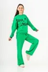 8-14 Yaş Mussness Cool Kız Çocuk Takım -Benetton Yeşil-