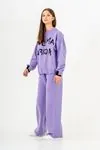 8-14 Yaş Mussness Cool Kız Çocuk Takım -Lila-