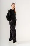 9-15 Yaş Berlin Love Fashio Kız Çocuk Takım -Siyah-