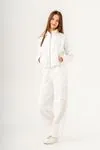 8-14 Yaş My Love Design Kız Çocuk Eşofman Takım -Ekru-