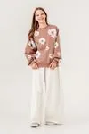 9-15 Yaş Daisy Cool Kız Çocuk Eşofman Takım -Latte-