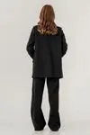 9-15 Yaş Nişantaşı Love Fashion Kız Çocuk Takım -Siyah-