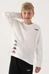 7-16 Yaş KAPPA Erkek Çocuk Sweat -Ekru-