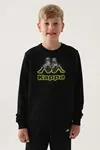 7-16 Yaş KAPPA Erkek Çocuk Sweat -Siyah-