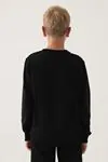 7-16 Yaş KAPPA Erkek Çocuk Sweat -Siyah-
