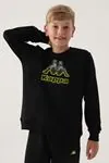 7-16 Yaş KAPPA Erkek Çocuk Sweat -Siyah-