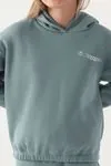 7-16 Yaş KAPPA Kız Çocuk Sweatshırt -Yeşil-