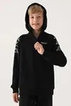 7-16 Yaş KAPPA Erkek Çocuk Sweatshirt -Siyah