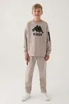 7-16 Yaş KAPPA Erkek Çocuk Sweat -Bej-