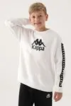 7-16 Yaş KAPPA Erkek Çocuk Sweat -Ekru