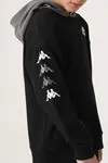 7-16 Yaş KAPPA Erkek Çocuk Sweatshirt -Siyah