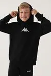 7-16 Yaş KAPPA Erkek Çocuk Sweatshirt -Siyah-