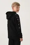 7-16 Yaş KAPPA Erkek Çocuk Sweatshirt -Siyah-