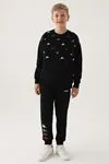 7-16 Yaş KAPPA Erkek Çocuk Sweat -Siyah-