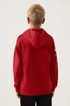 7-16 Yaş KAPPA Erkek Çocuk Sweatshirt -Kırmızı