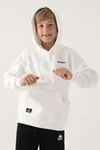 7-16 Yaş KAPPA Erkek Çocuk Sweatshirt -Ekru