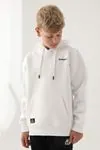 7-16 Yaş KAPPA Erkek Çocuk Sweatshirt -Ekru