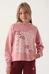 7-16 Yaş KAPPA Kız Çocuk Sweatshırt -Pembe-