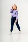 7-10 Yaş Happy Smıle Kız Çocuk Eşofman Takım -Lila-