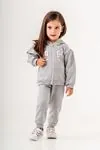 9-24 Ay Unıcornn Magic Kız Bebek Hırkalı Takım -Gri-