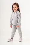 9-24 Ay Unıcornn Magic Kız Bebek Hırkalı Takım -Gri-