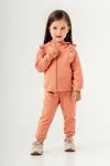 9-24 Ay Fisto Magic Kız Bebek Hırkalı Takım -Kiremit-