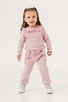 1-9 Yaş Firuze Cotto Kız Çocuk Takım -Pembe-