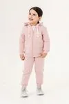 6-9 Yaş Bear Bear Kız Çocuk Hırkalı Takım -Pembe-