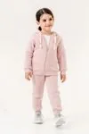 6-9 Yaş Bear Bear Kız Çocuk Hırkalı Takım -Pembe-