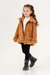 4-7 Yaş Cool Designer Kız Çocuk 3'Lü Takım -Tarçın-
