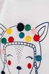 1-6 Yaş Colors Polka Kız Çocuk Takım -Ekru