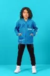 9-14 Yaş Unıted Blue Erkek Çocuk Hırkalı Takım -Mavi