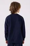 5-16 Yaş KAPPA Erkek Çocuk Sweat -Lacivert-