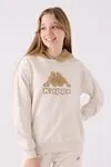 5-16 Yaş KAPPA Kız Çocuk Sweatshırt -Latte-