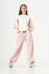 9-15 Yaş Italy Designer Kız Çocuk Eşofman Takım -Pembe