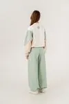 9-15 Yaş Italy Designer Kız Çocuk Eşofman Takım -Modern Yeşil