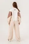 9-15 Yaş Italy Designer Kız Çocuk Eşofman Takım -Latte