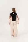 9-15 Yaş Italy Designer Kız Çocuk Eşofman Takım -Koyu Latte-