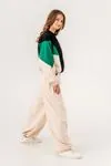 9-15 Yaş Italy Designer Kız Çocuk Eşofman Takım -Benetton Yeşili/Latte-