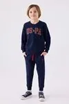 4-15 Yaş Lisanslı Us Polo ASSN Erkek Çocuk Takım -Lacivert-