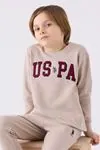 4-15 Yaş Lisanslı Us Polo ASSN Erkek Çocuk Takım -Kum