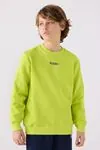 5-16 Yaş KAPPA Erkek Çocuk Sweat -Fıstık Yeşili-