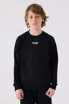 5-16 Yaş KAPPA Erkek Çocuk Sweat -Siyah-